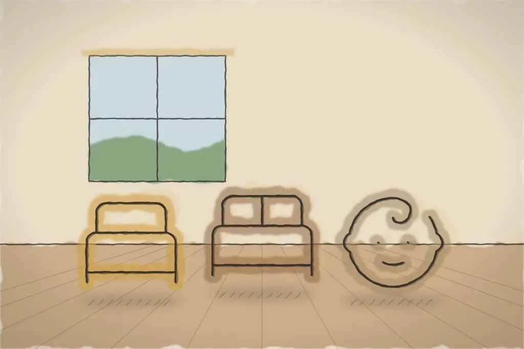Apartament de familie cu două dormitoare (ilustrație)